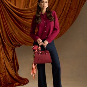 Milano Knit Jacket - Merlot