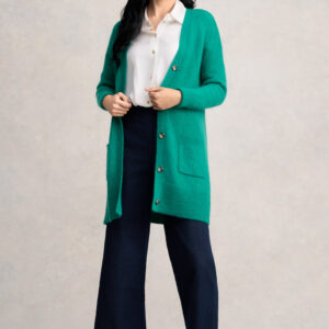 Button Through Mohair Cardigan - Jade