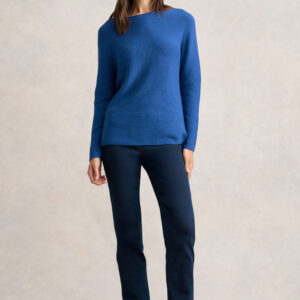 Purl Cotton Jumper - Klein Blue